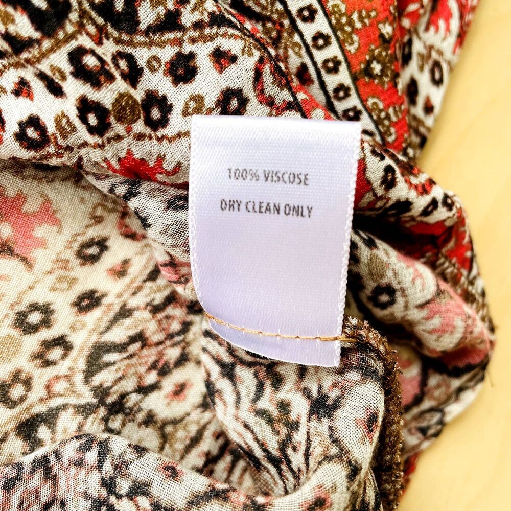 Bailey 44 Women's Santa Fe Trail Crossover V-Neck Medallion Print Top Sz S Boho - Picture 10 of 11